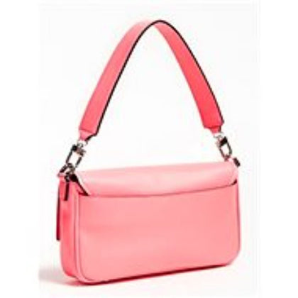 Guess, Brightside, Polyurethan, Stofftasche, Logo 4G, Rosa Neon, Per le donne