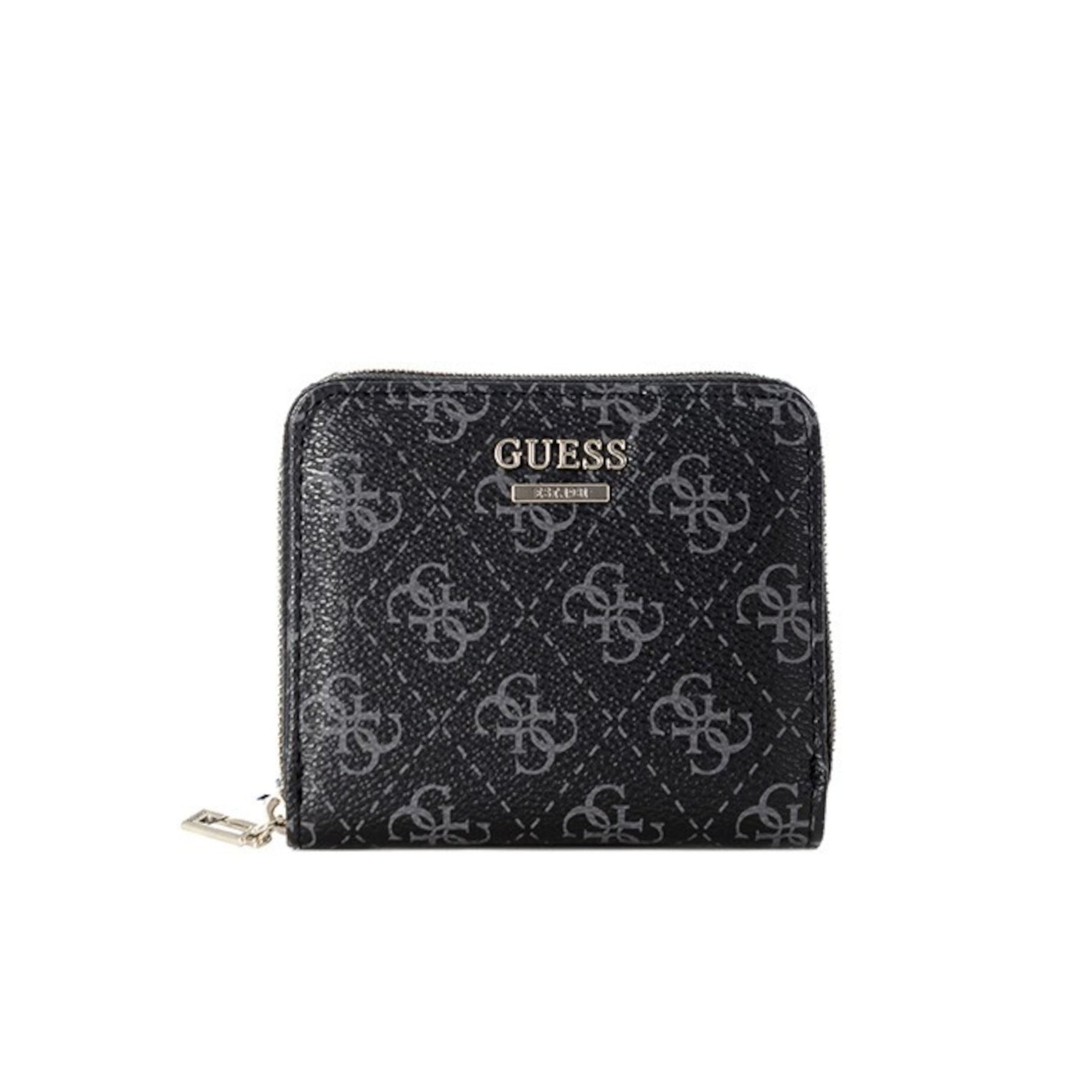 Guess, Camy, Portafoglio in tessuto, Dettaglio del logo, SG774137, Carbone, Mini, Per le donne - Cosmova