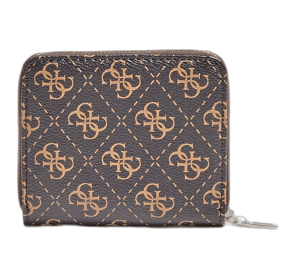 Guess, Camy, Portafoglio in tessuto, SLG Piccola zip, Marrone, Per le donne