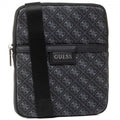 Guess, Dan, Top piatto con zip, Borsa a tracolla in tessuto, Nero, Per uomini - Cosmova
