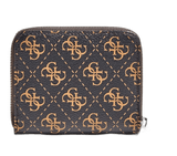 Guess, Kamryn, Portafoglio in tessuto, SLG Piccola zip, Marrone, Per le donne - Cosmova