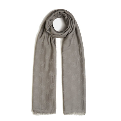 Guess, Ninette Jacquard, Sciarpa in tessuto, Grigio, 8 x 180, Per le donne
