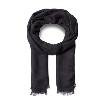 Guess, Ninette Jacquard, Sciarpa in tessuto, Nero, 8 x 180, Per le donne