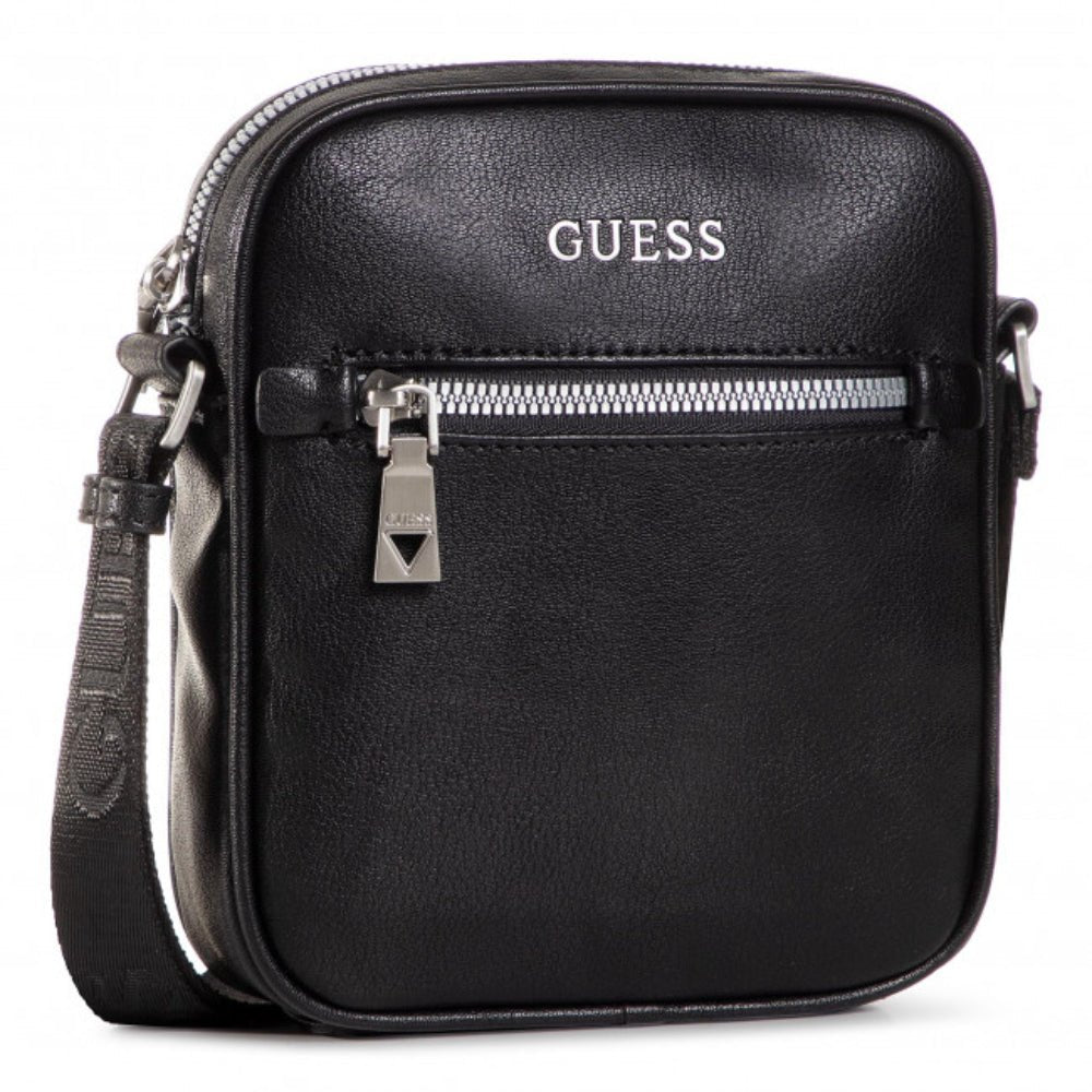 Guess, Scala, Mini, Borsa a tracolla in tessuto, Nero, Per uomini - Cosmova