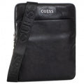 Guess, Scala, Top piatto con zip, Borsa a tracolla in tessuto, Nero, Per uomini - Cosmova