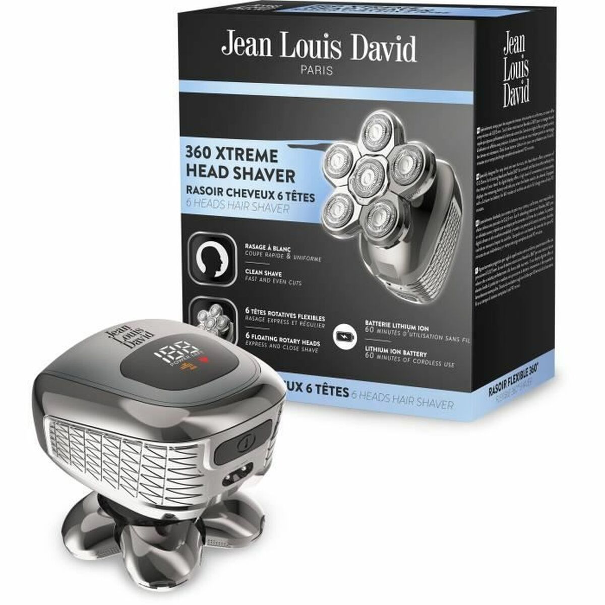 Haarschneidemaschine Jean Louis David JLD 360 XTREME HEAD SHAVER 6 Stück-0