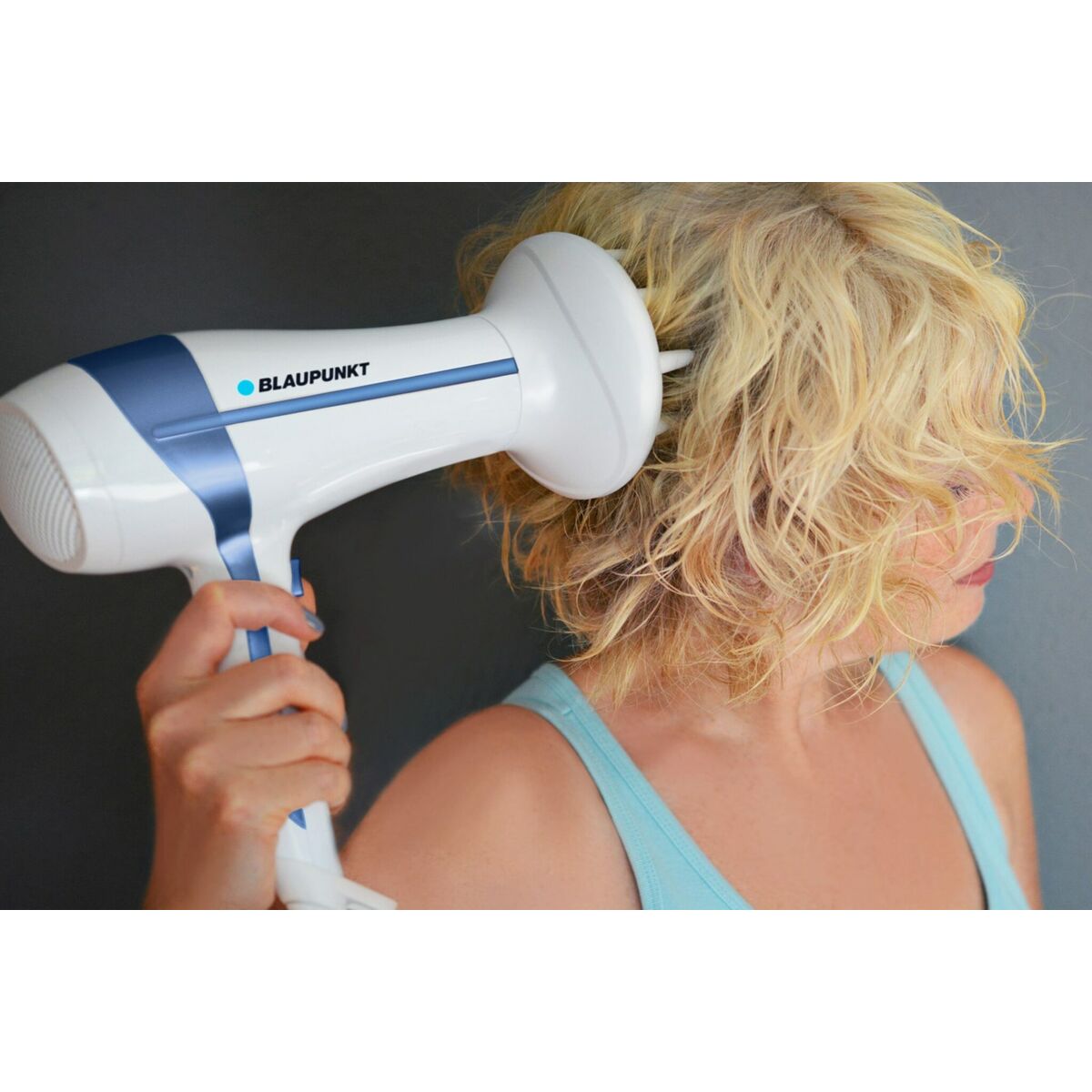 Secador de Pelo Blaupunkt HDD501BL Azul Blanco Impreso 2000 W-1