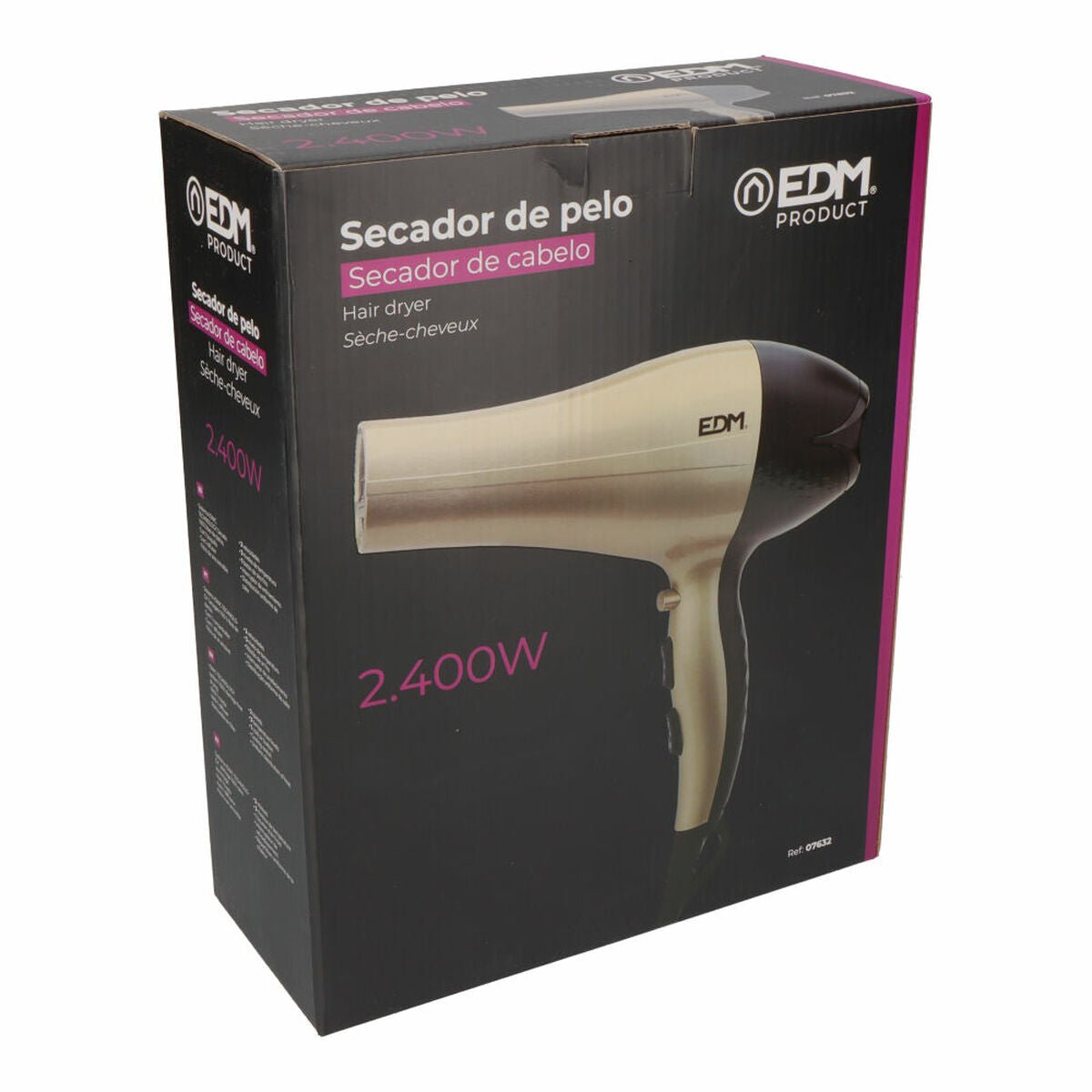 Sèche-cheveux EDM 07632 2400 W multicolore-1