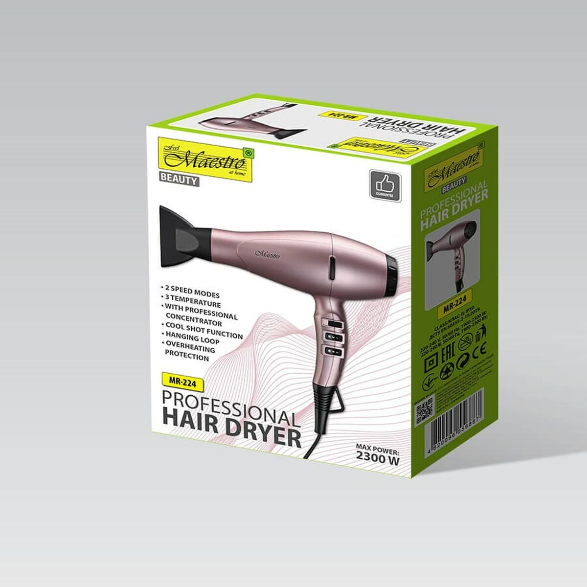Uscător de păr Feel Maestro MR-224 Black 2300 W-1