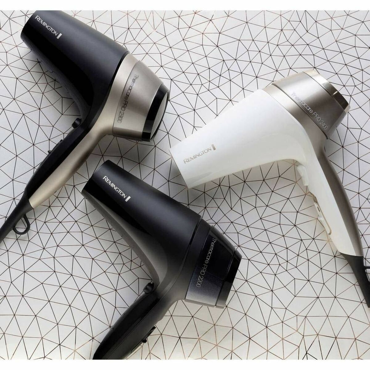 Sèche-cheveux Remington D5710 blanc noir 2000 W-0