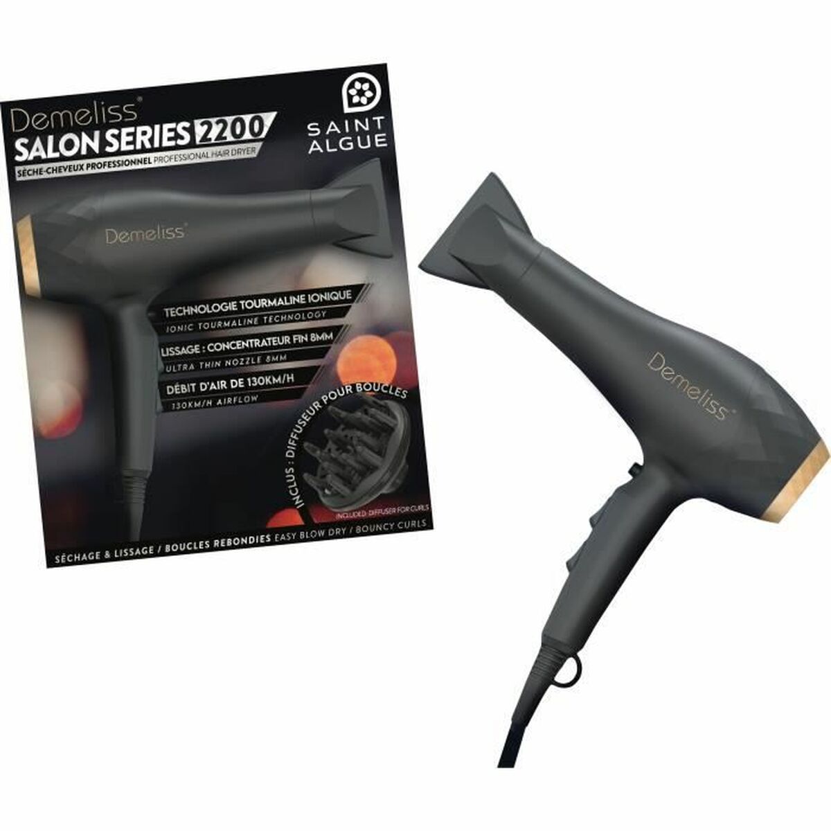 Sèche-cheveux Saint-Algue Salon Série 2200 2200 W-0