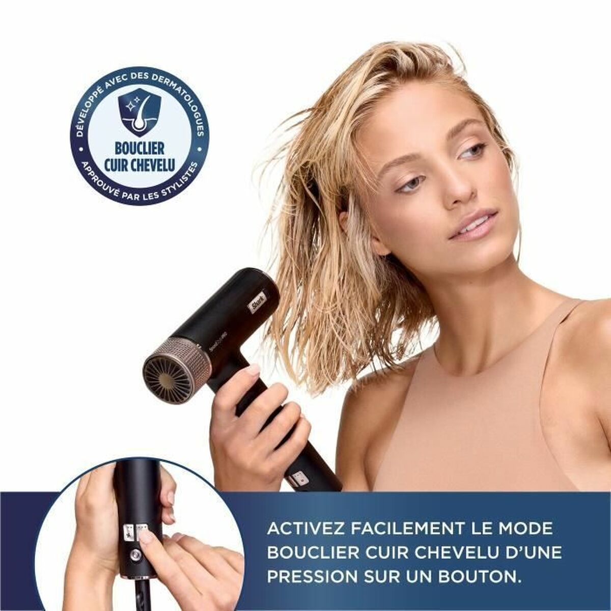 Hairdryer Shark Black - Cosmova