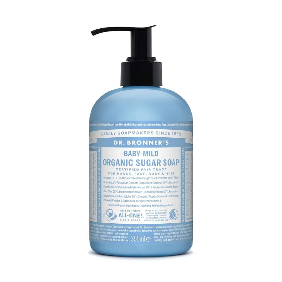 Hand Soap Dr Bronner's Baby-Mild 355 ml - Cosmova
