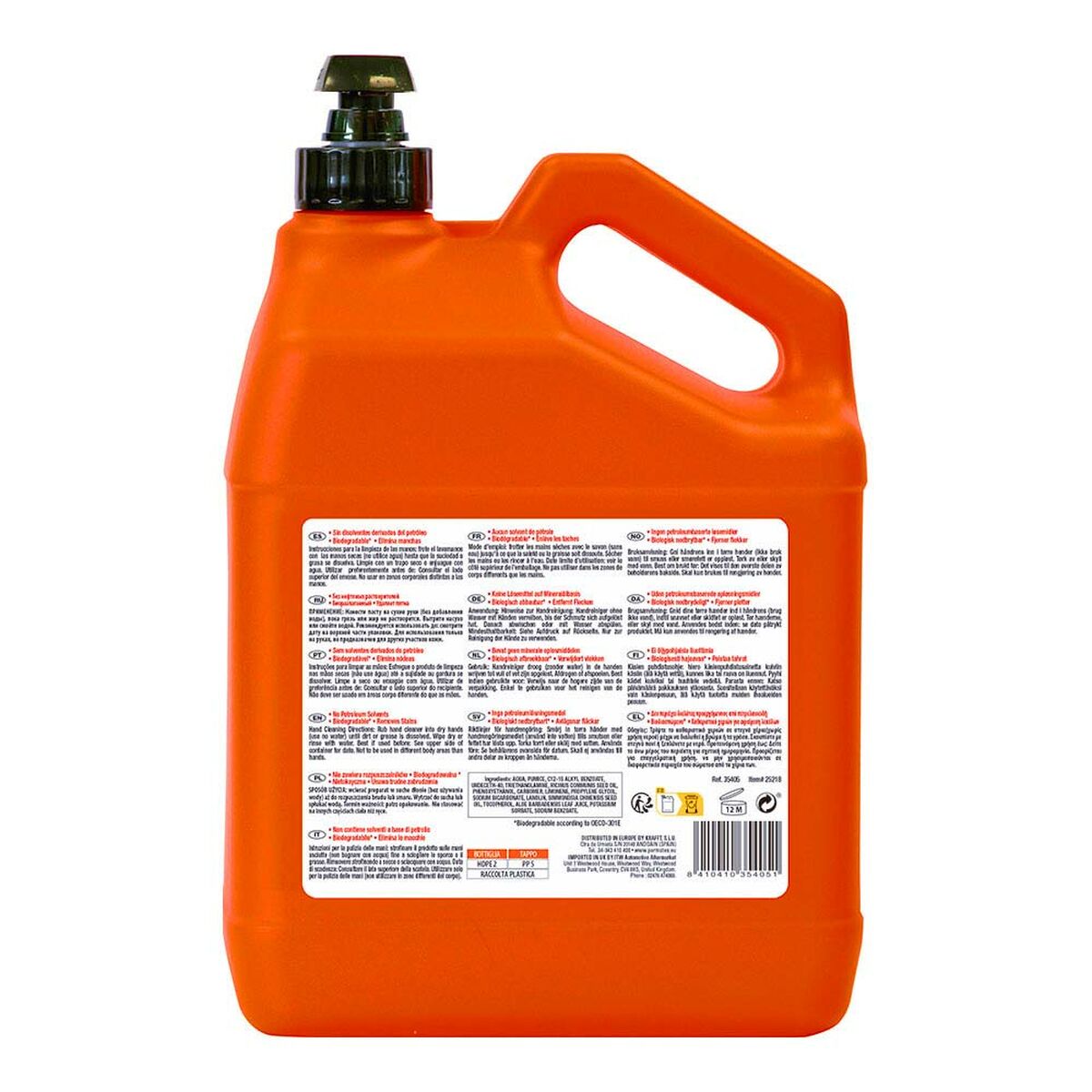 Hand Soap Permatex fast orange 5 L - Cosmova