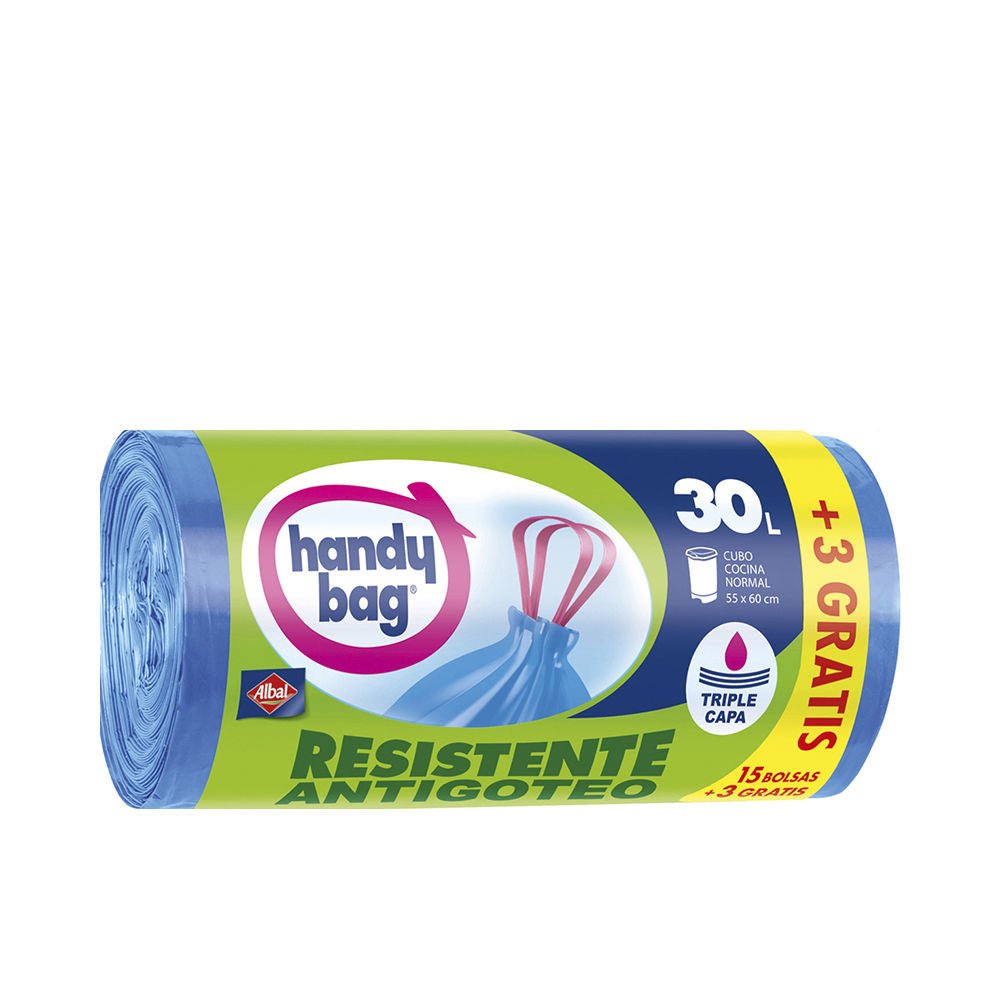 Sac poubelle HANDY BAG ANTIBACTERIES 30 litres 18 u-0