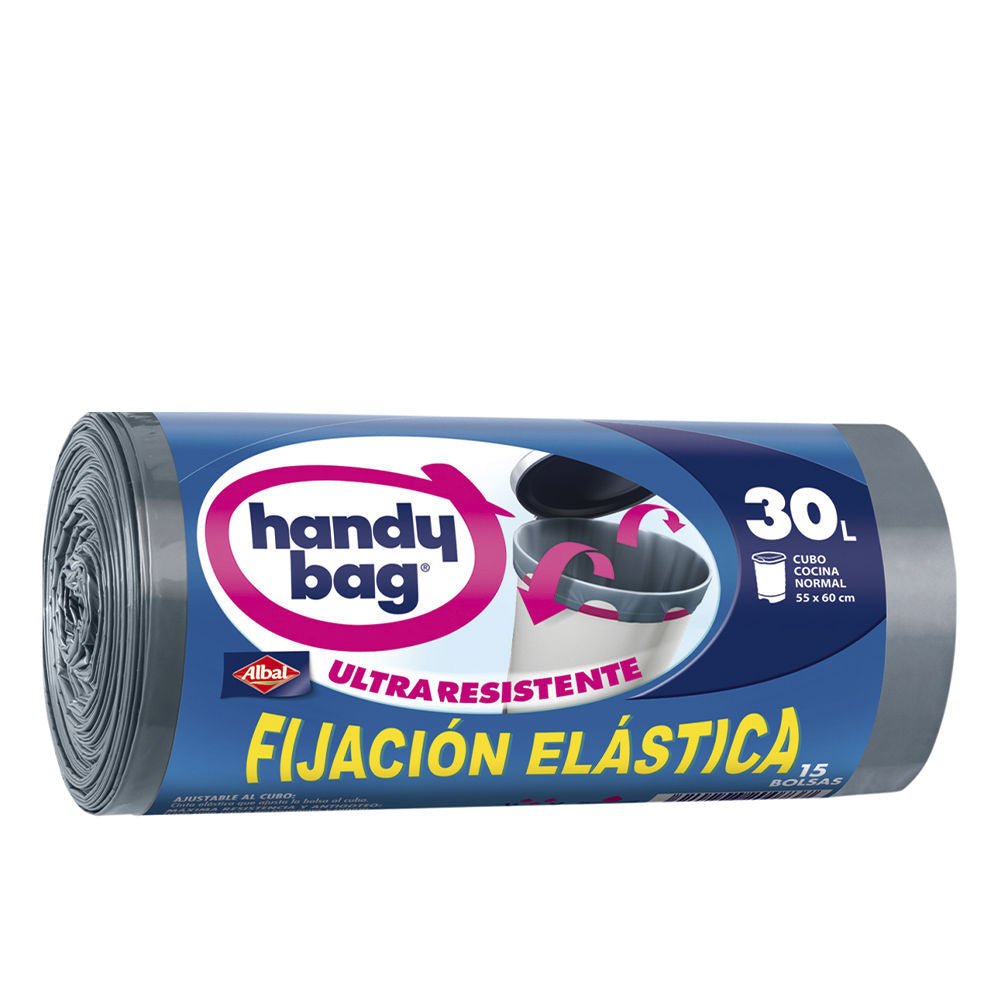 HANDY BAG ELASTIC FIXING garbage bag 30 liters 15 u - Cosmova