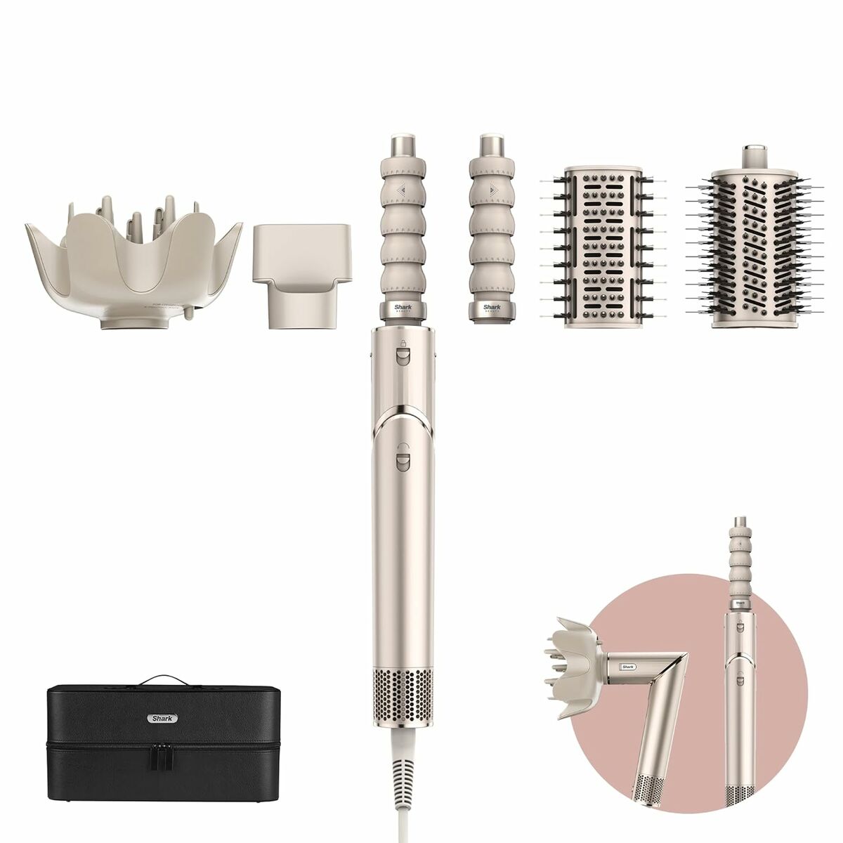 Wärmebürste Shark HD446SLEU Beige 1650 W-0