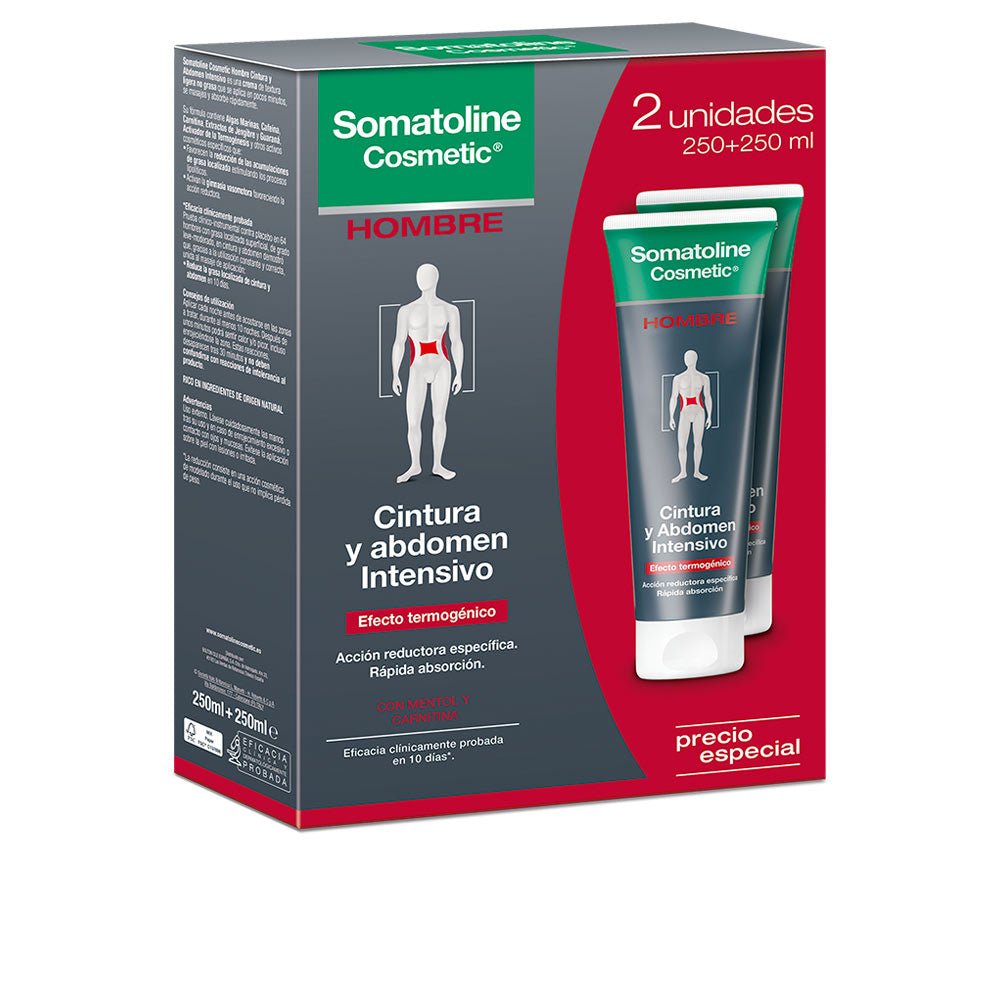 HOMBRE CINTURA & ABDOMEN REDUCTOR INTENSIVO Set 2 x 250 ml-0