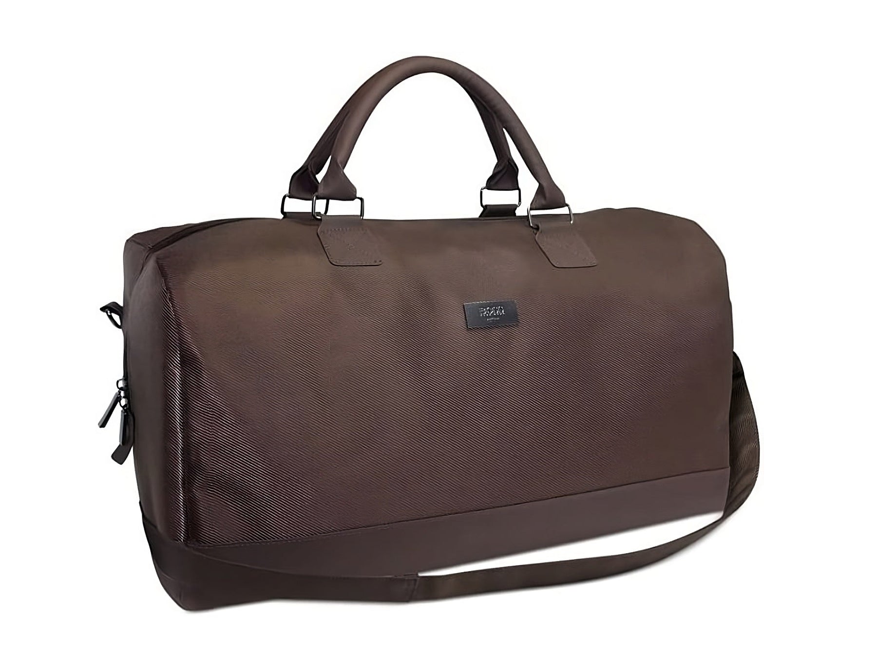 Hugo Boss, Duffle, Pelle sintetica, Borsa in tessuto, Borsa da weekend, Marrone scuro, 50 x 18 x 31 cm - Cosmova