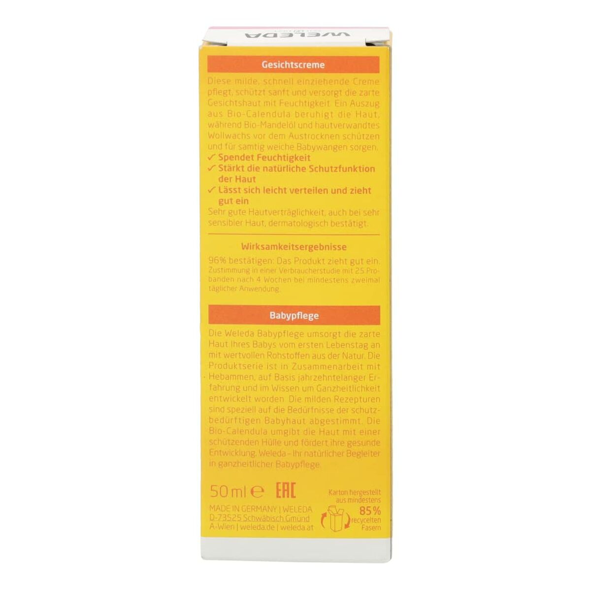 Crema Facial Hidratante para Bebé Weleda Baby Caléndula 50 ml-2