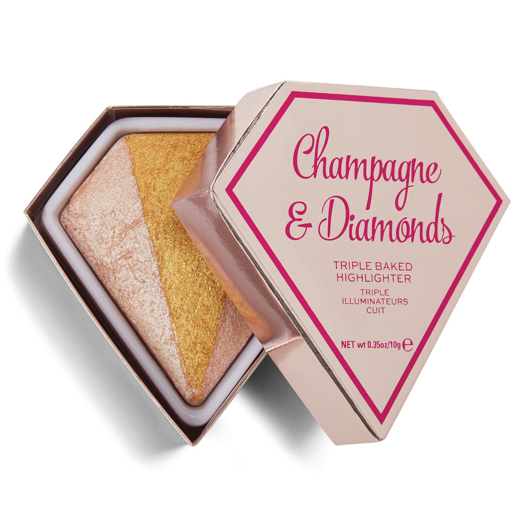 I Heart Revolution, Champagne & Diamonds, Cipria illuminante, Cotto tre volte, 10 g - Cosmova