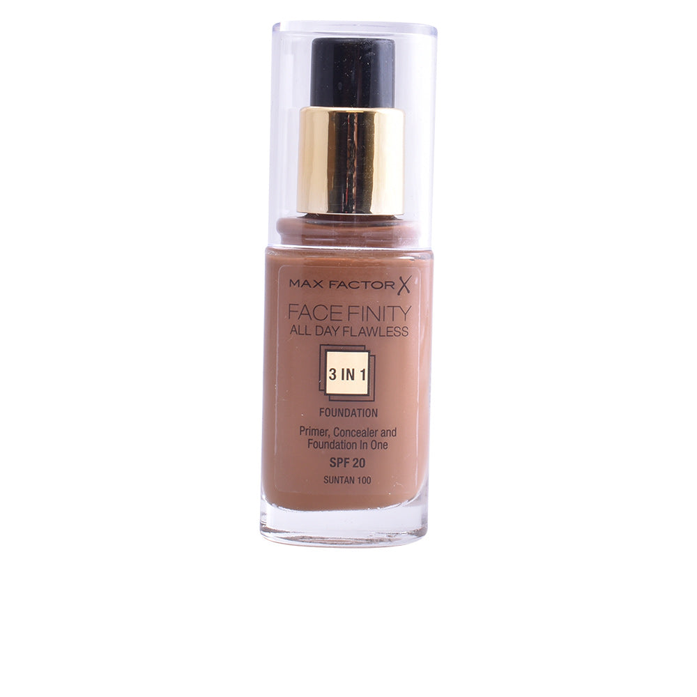 FACEFINITY ALL DAY FLAWLESS fond de teint 3 en 1 #100-bronzage 30 ml-0