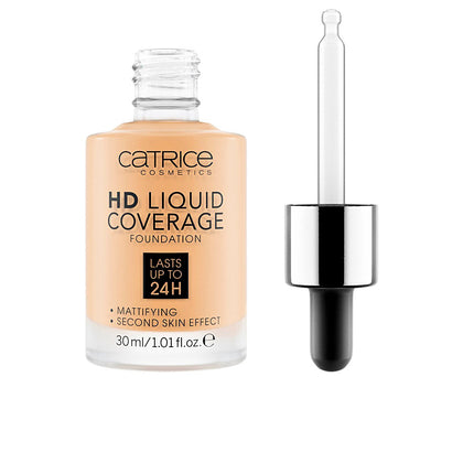 HD LIQUID COVERAGE FOUNDATION lasts up to 24h #036-hazelnut 30 ml