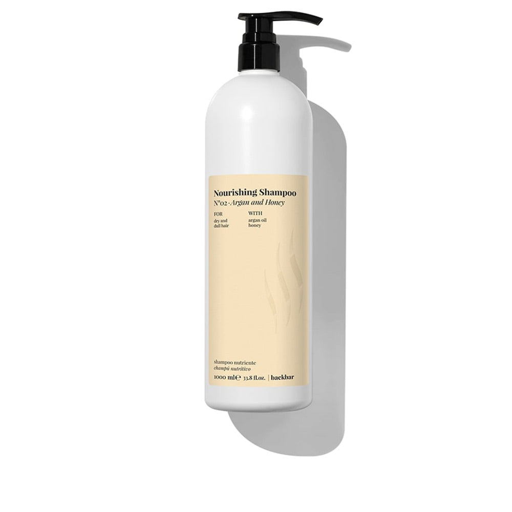 BACK BAR shampoo nutriente nº02-argan&miele 1000 ml-0