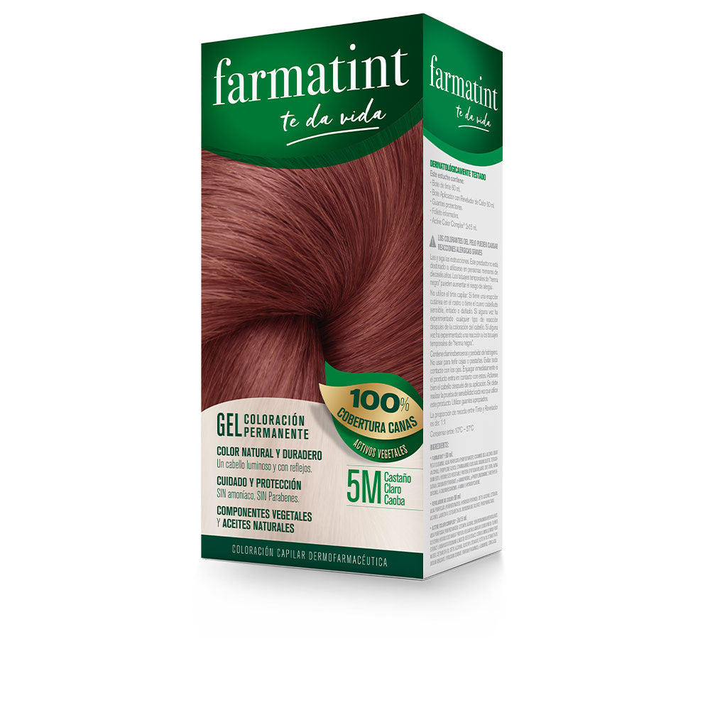 FARMATINT GEL colore permanente #5m-marrone mogano chiaro 5 unità-0