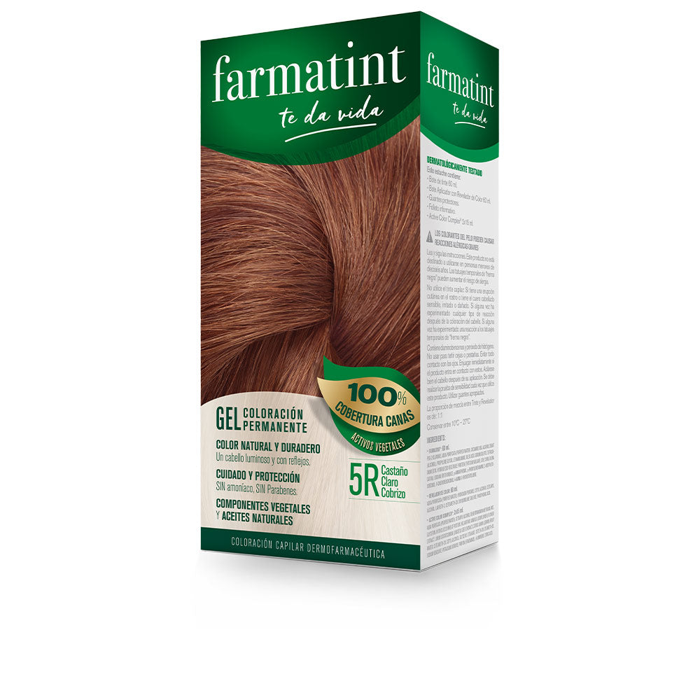 FARMATINT GEL colore permanente #5r-marrone ramato chiaro 5 unità-0