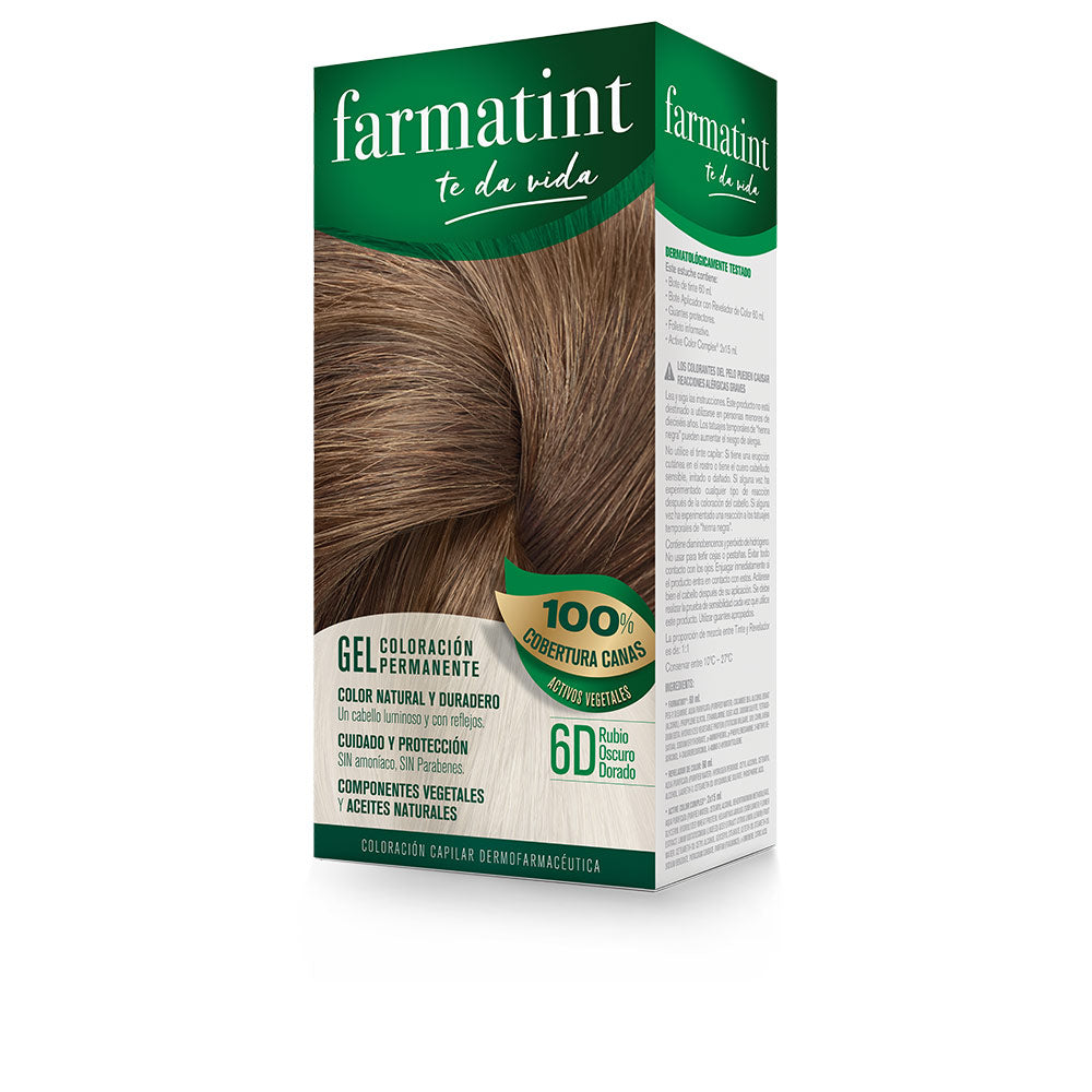 FARMATINT GEL colore permanente #6d-biondo scuro dorato 5 unità-0