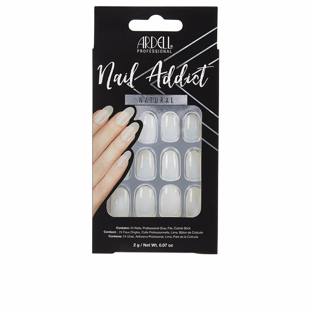 NAIL ADDICT natural oval 1 u-0