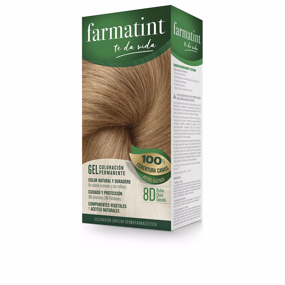 FARMATINT GEL colore permanente #8d-biondo chiaro dorato 5 unità-0