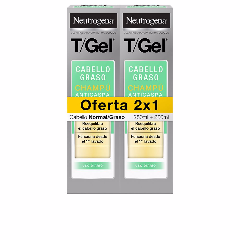 T/GEL SHAMPOOING ANTIPELLICULAIRE NORMAL-GRAS PACK 2 x 250 ml-0