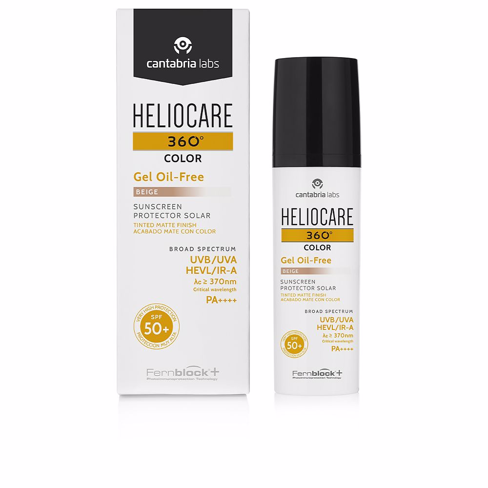 HELIOCARE 360 ° קאָליר טינטעד סאַנסקרין געל בוימל פריי ספּף 50+ # בייזש 50 מל-0