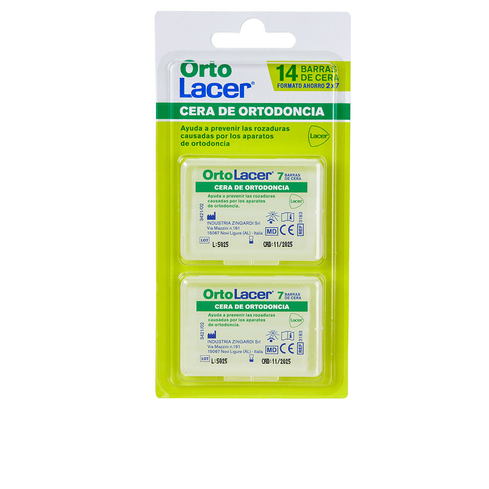 ORTOLACER ORTHODONTIC WAX PACK 2 x 7 bars-0