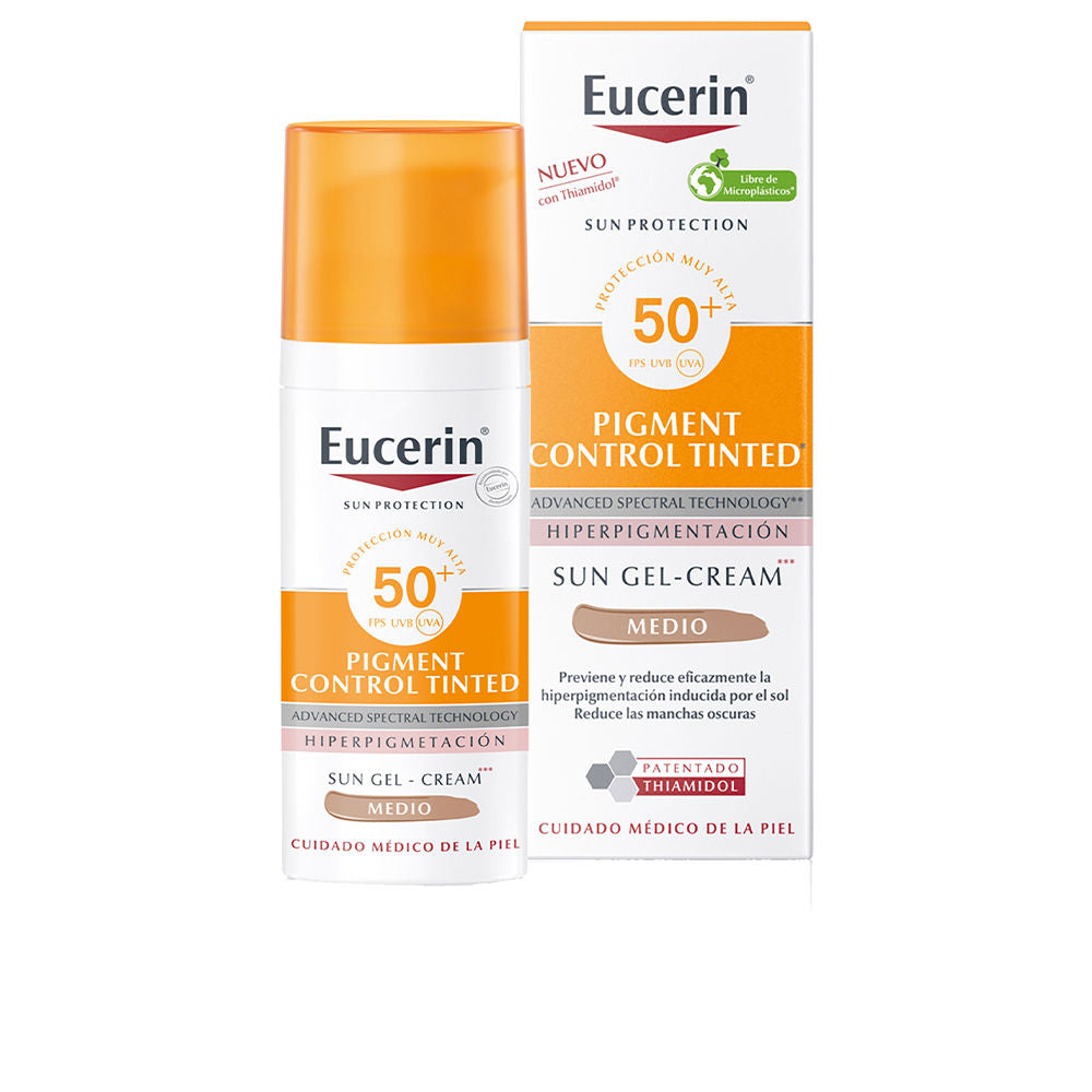 PROTECCIÓN SOLAR gel-crema control de pigmentos color SPF50+ #medio 50 ml-0