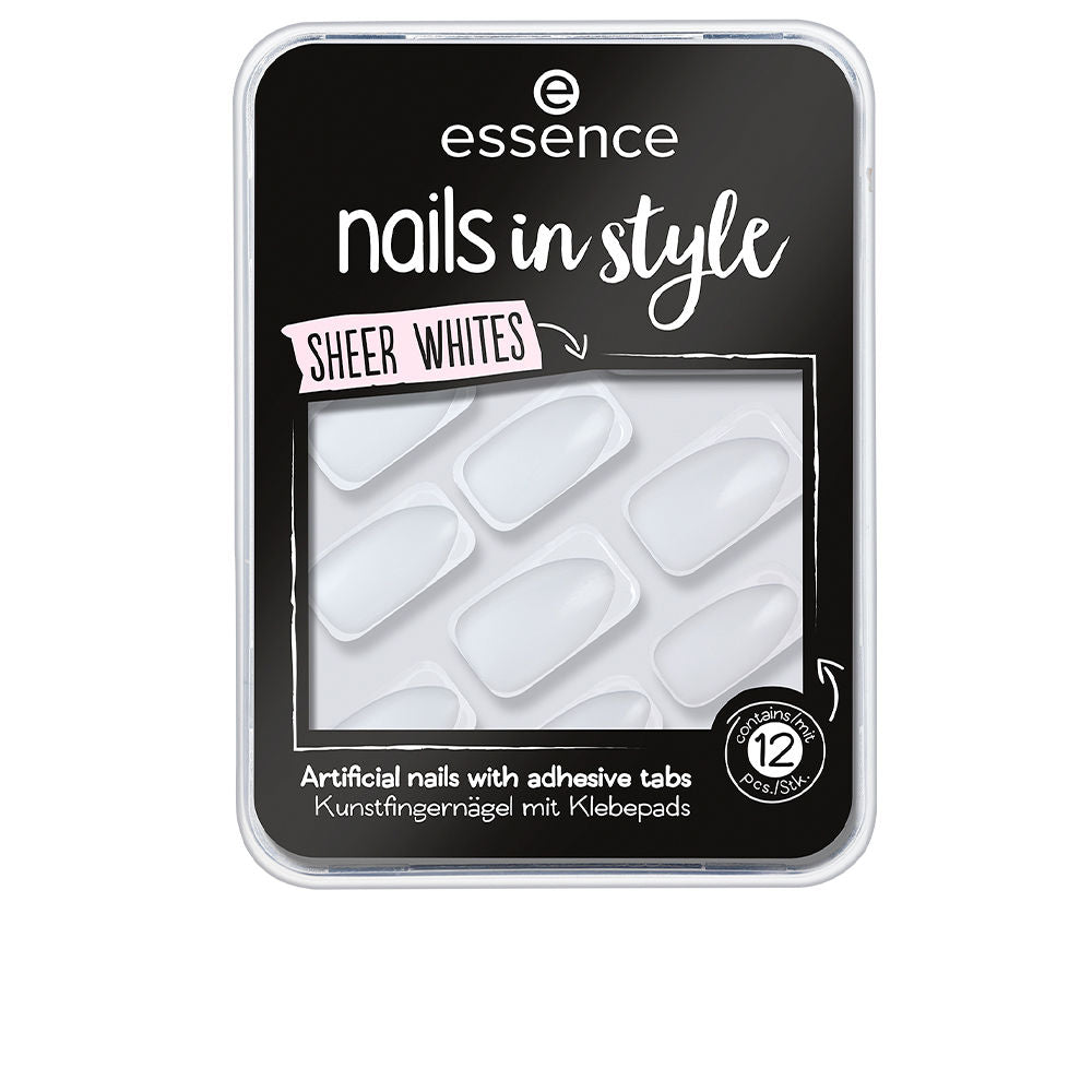 NAILS IN STYLE uñas artificiales #11-sheer whites-0