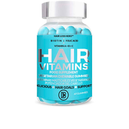 VITAMINES CHEVEUX complément alimentaire gummies végétariens à croquer 60 u