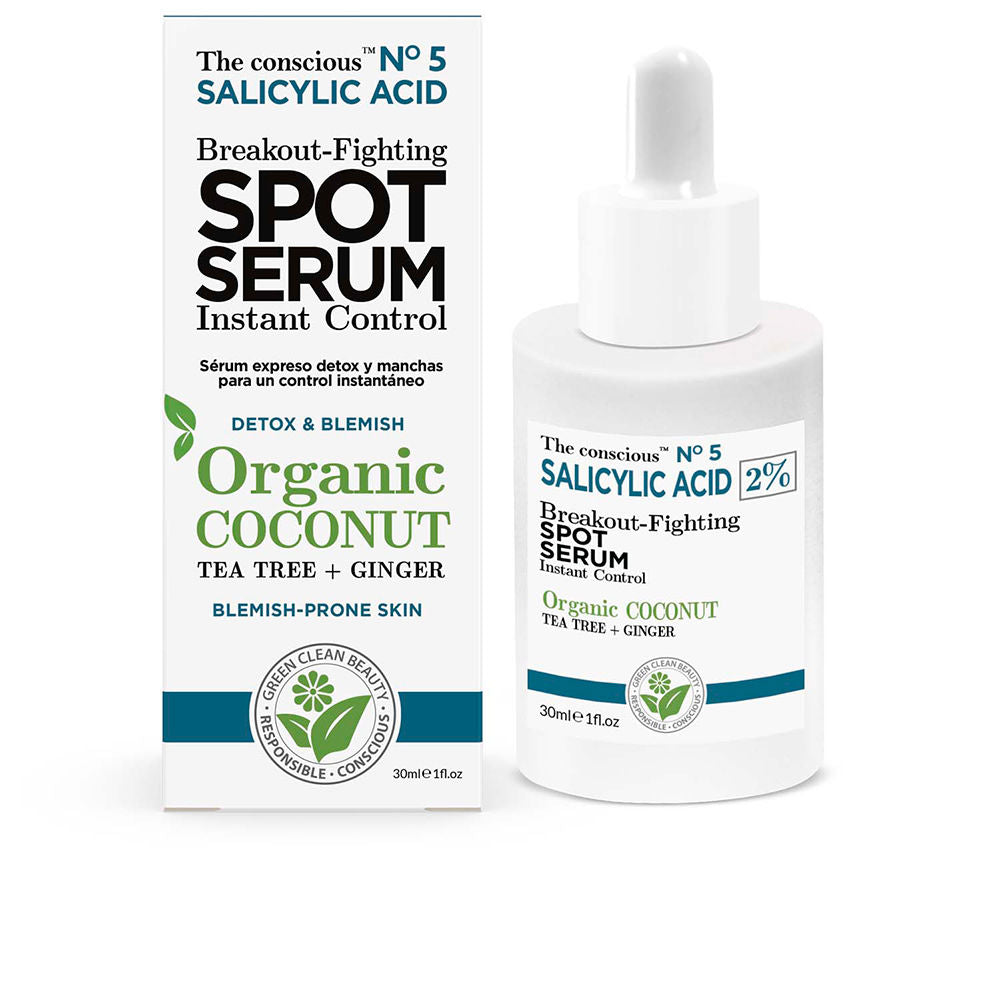 Sérum anti-acné à l'ACIDE SALICYLIQUE noix de coco bio 30 ml-0