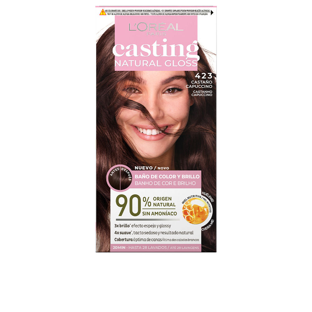 CASTING NATURAL GLOSS #423-cappuccino chestnut 180 ml-0