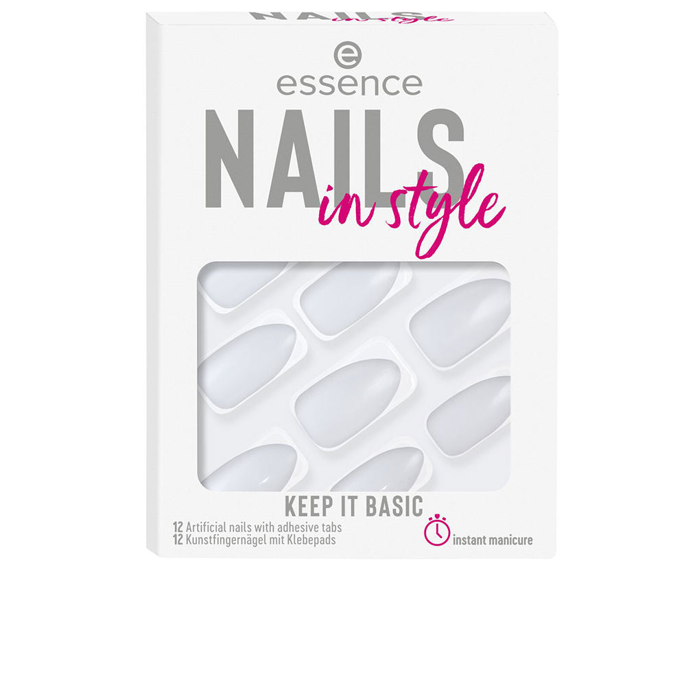 NAILS IN STYLE artificial nails #15-keep it basic 12 u-0