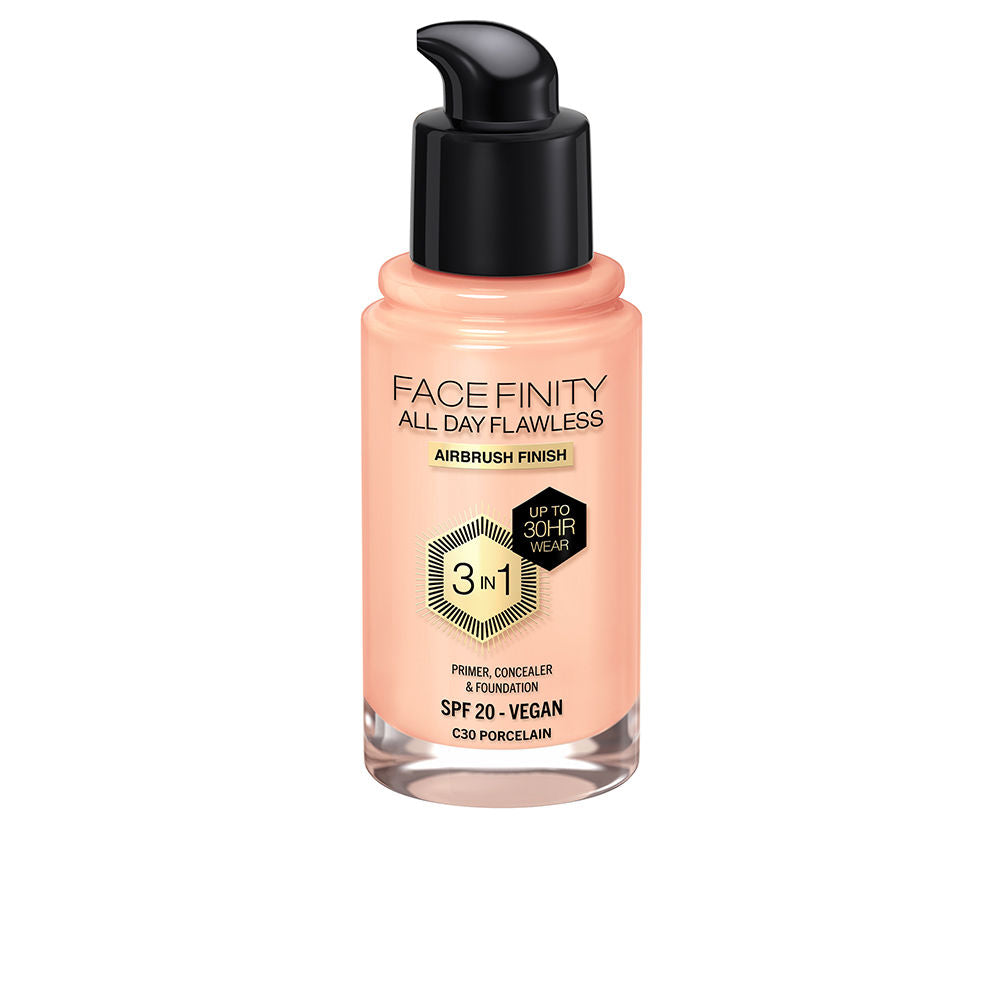 FACEFINITY ALL DAY FLAWLESS 3 IN 1 foundation #C30-porcelain 30 ml-0
