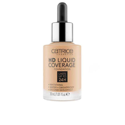 HD LIQUID COVERAGE FOUNDATION hält bis zu 24 Stunden #032-Nude Beige 30 ml