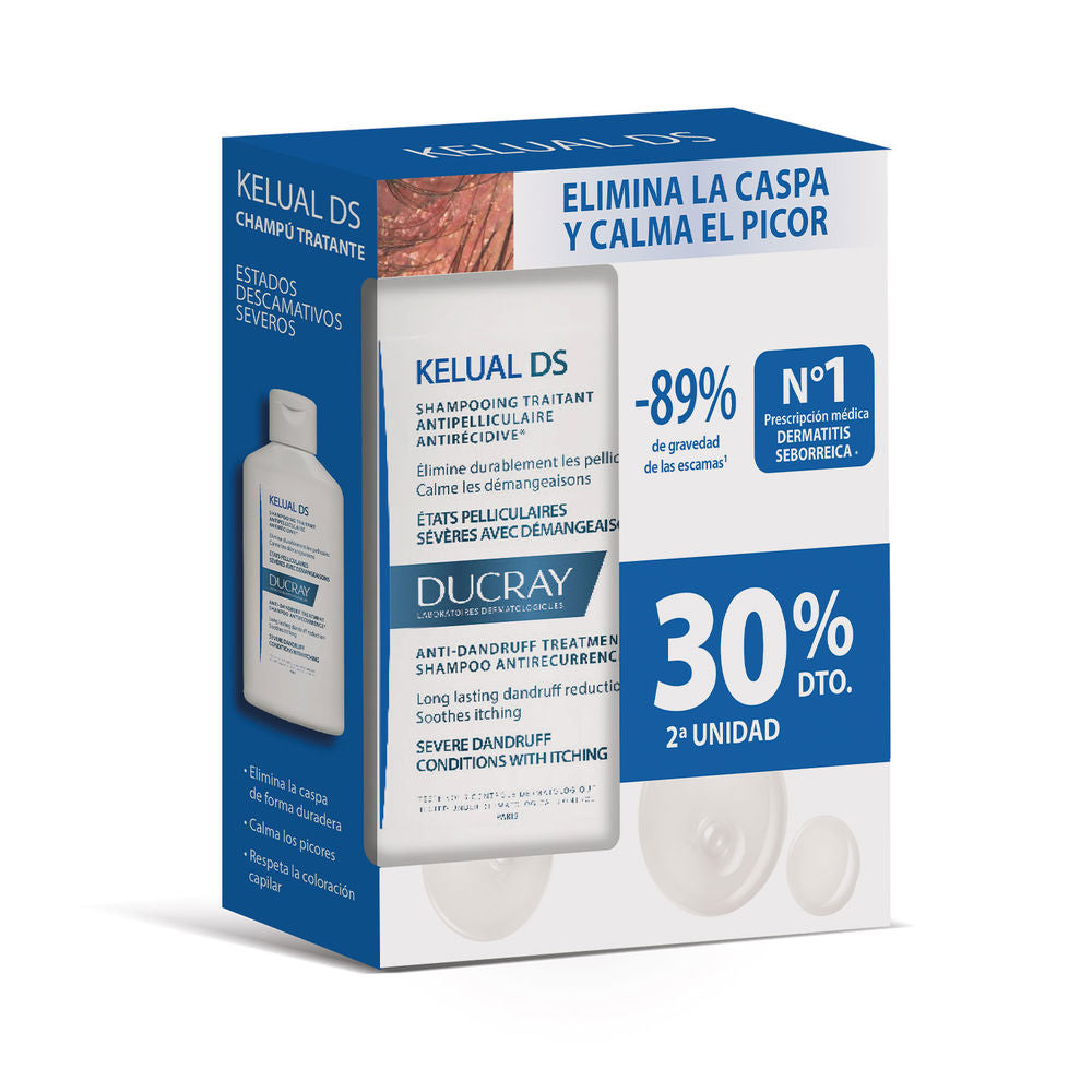 KELUAL DS shampoing traitant antipelliculaire duo 2 x 100 ml-0