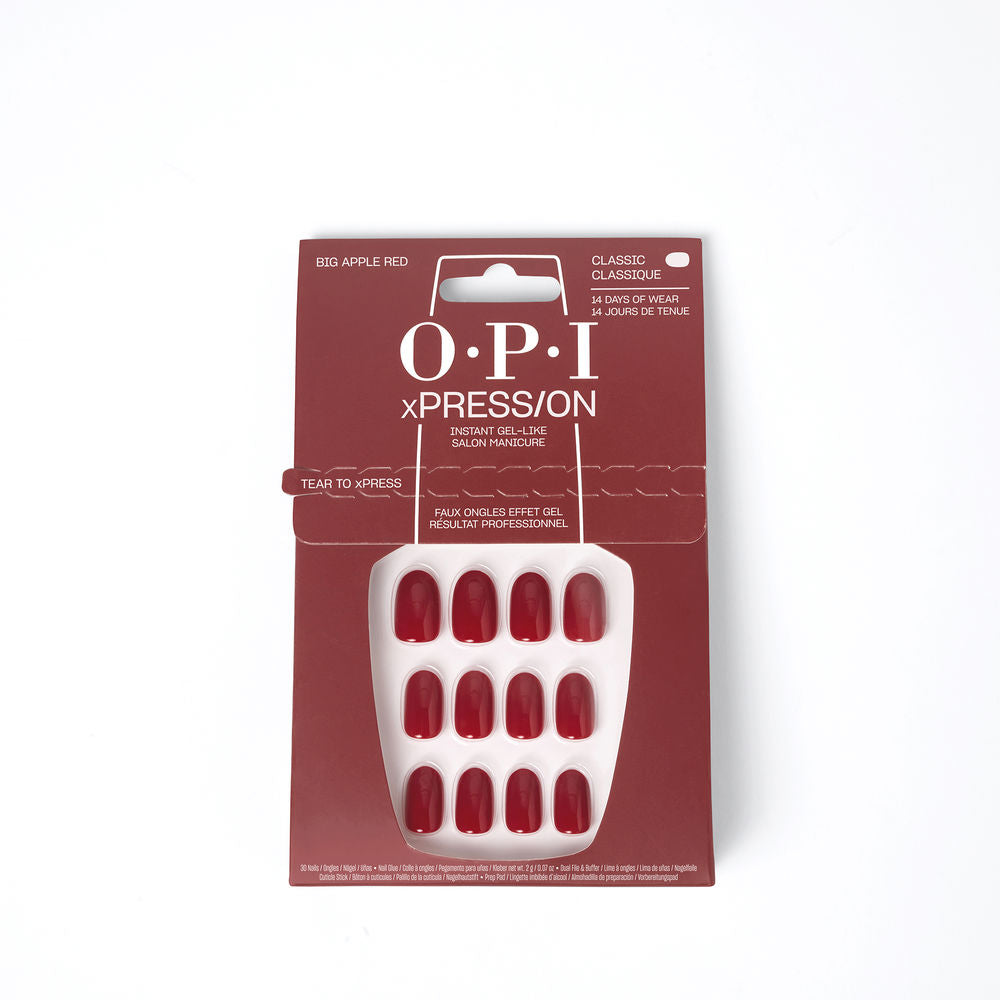 OPI xPRESS/ON Artificial Nails Iconic Shades #Big Apple Red 30 u-0