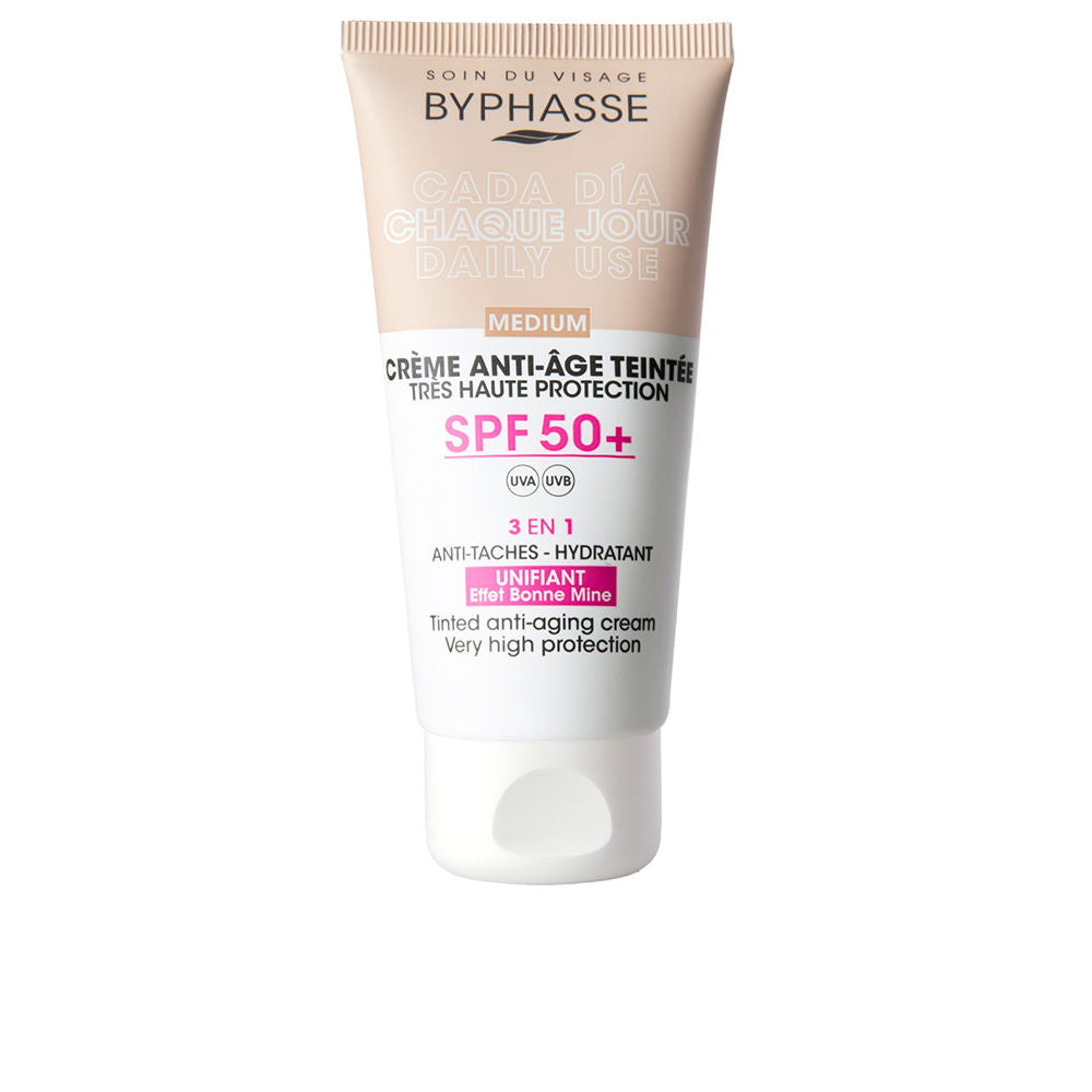CRÈME VISAGE Anti-âge avec couleur SPF50+ #medium 50 ml-0