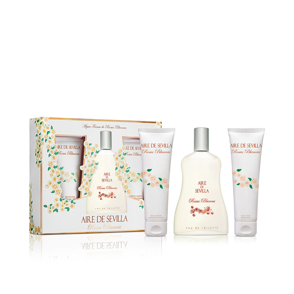 SEVILLE AIR WHITE ROSES CASE 3 pcs-0