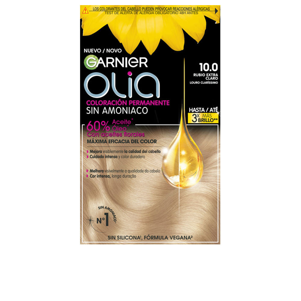 OLIA coloration permanente sans amoniaco #10.0-rubio extra clair 1 u-0