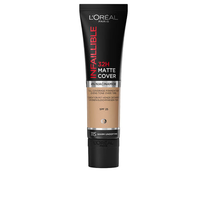 INFAILLIBLE 32H matte cover foundation #115-Warm Undertone 30 ml